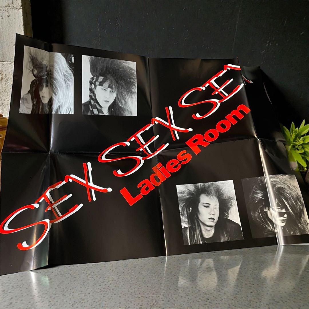 【特典付レアLP】LADIESROOM「SEX SEX SEX」ポスター冊子付