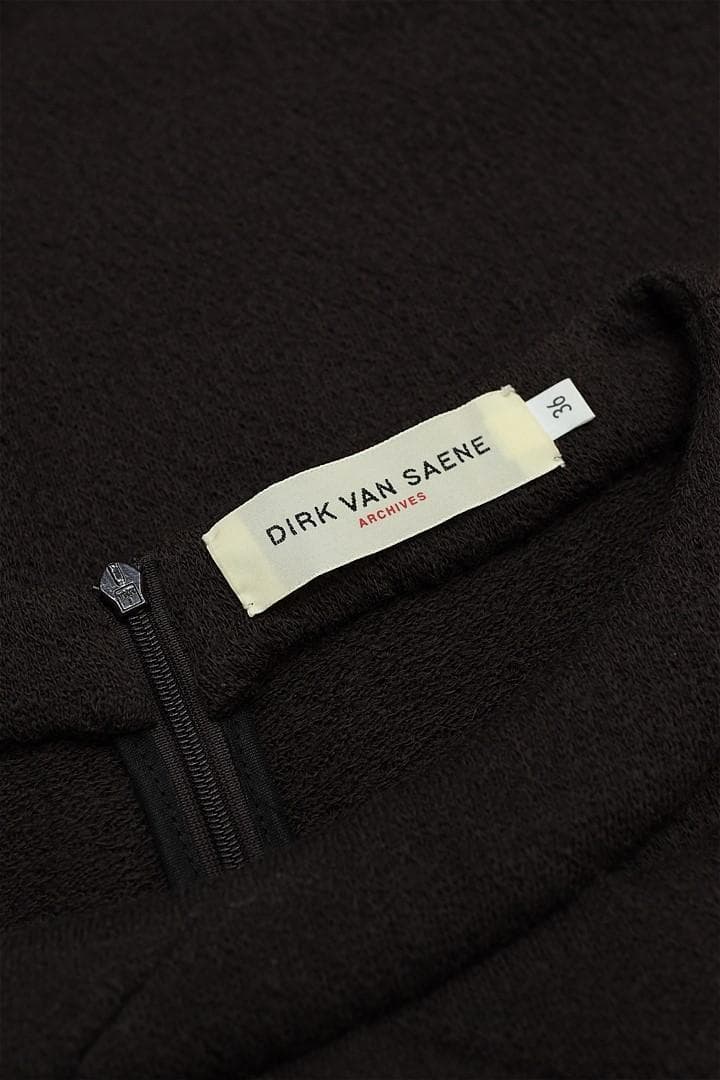 I343/DIRK VAN SAENE ニットワンピース ブラウン ベルギー製