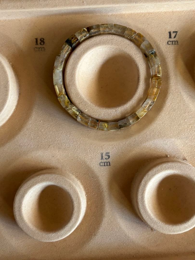 タイチンルチル（ヘマタイト共生）バングルNO260