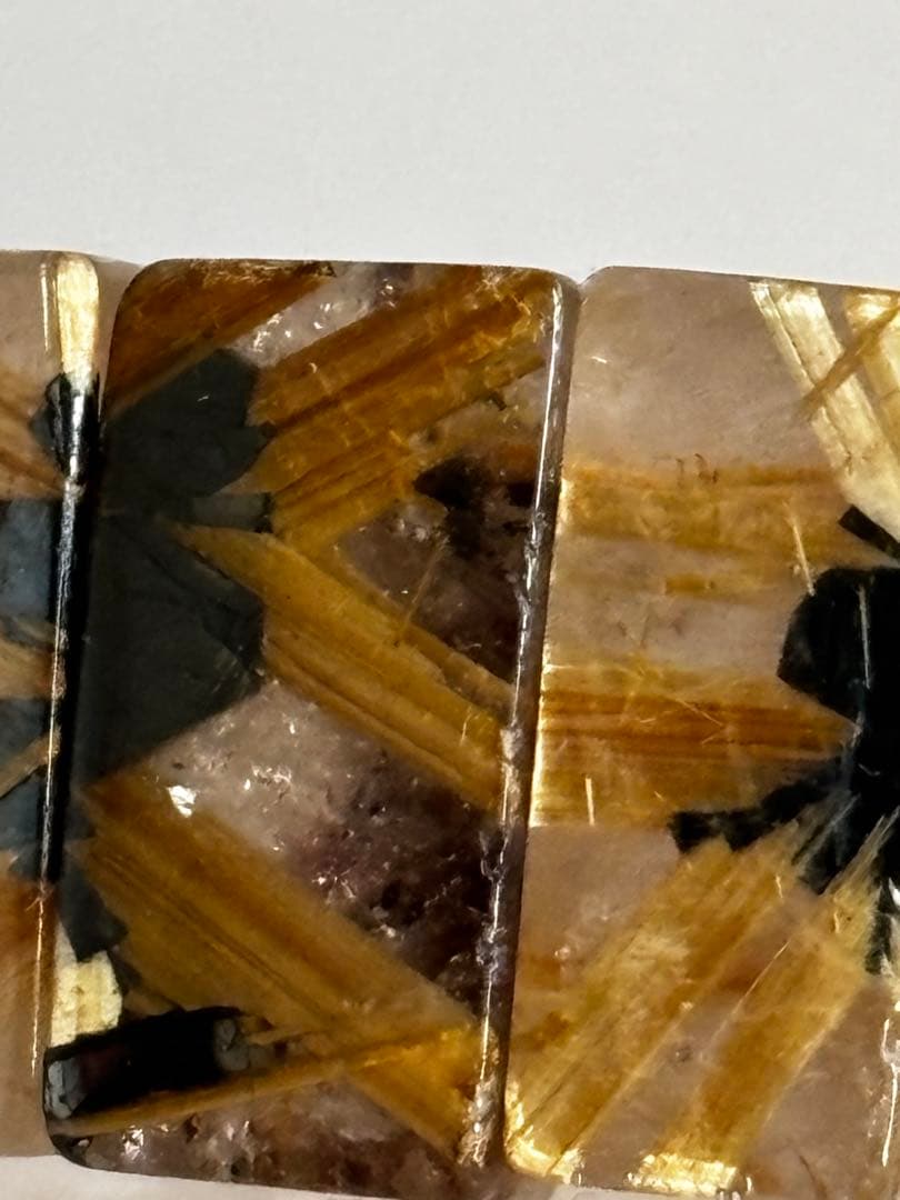 タイチンルチル（ヘマタイト共生）バングルNO260