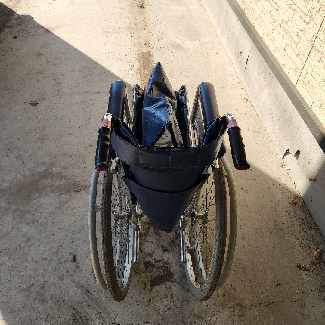 ネイビー 折りたたみ介助用車椅子