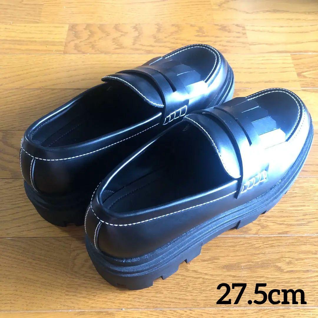 ZARA フリンジ チャンキー ローファー 厚底 27.5cm - メルカリ