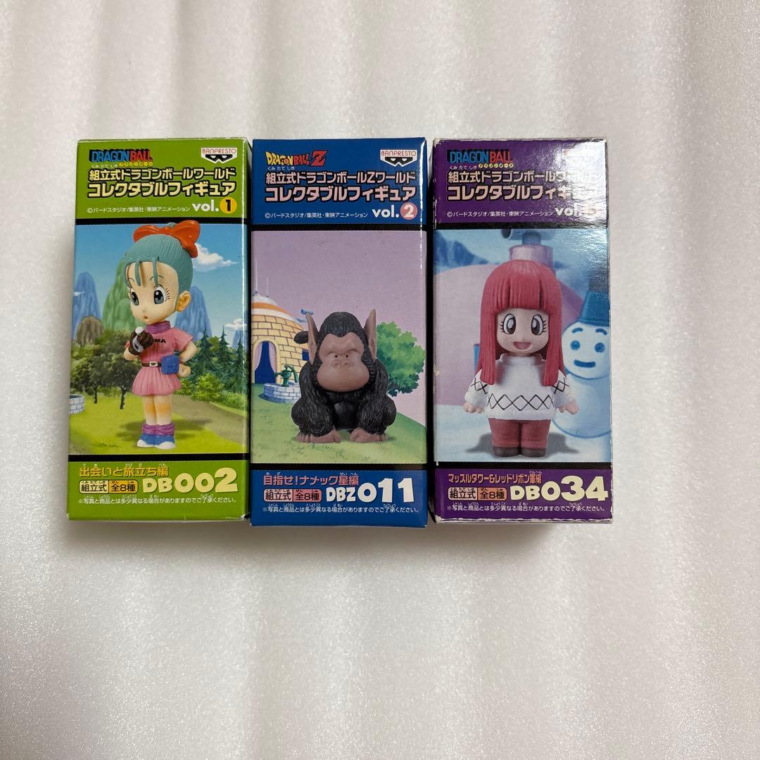 ドラゴンボール　ワールドコレクタブルフィギュア　ブルマ　スノ　バブルス　ワーコレ