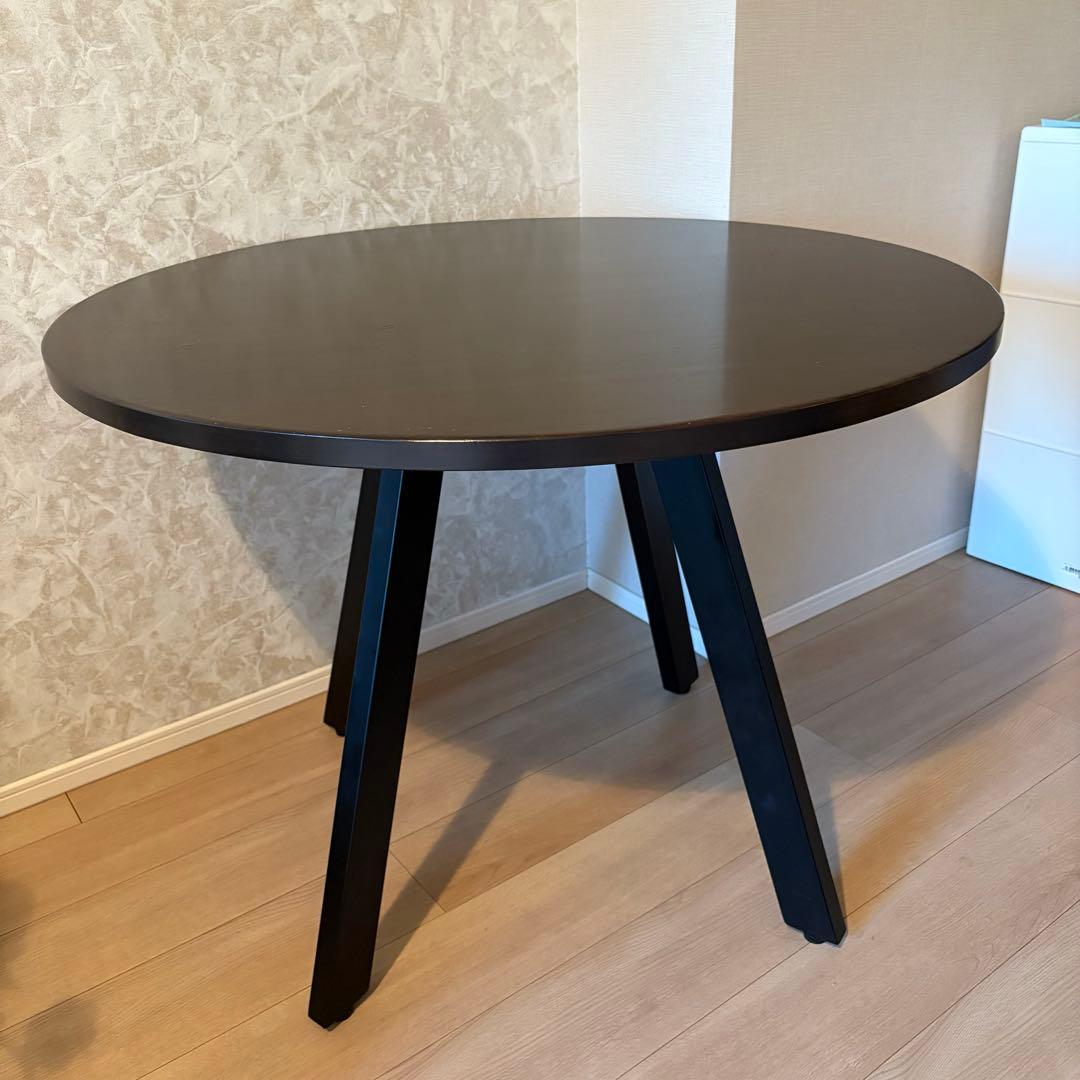 ダイニングテーブル KANADEMONO THECAFETABLE Black Steel 4pin
