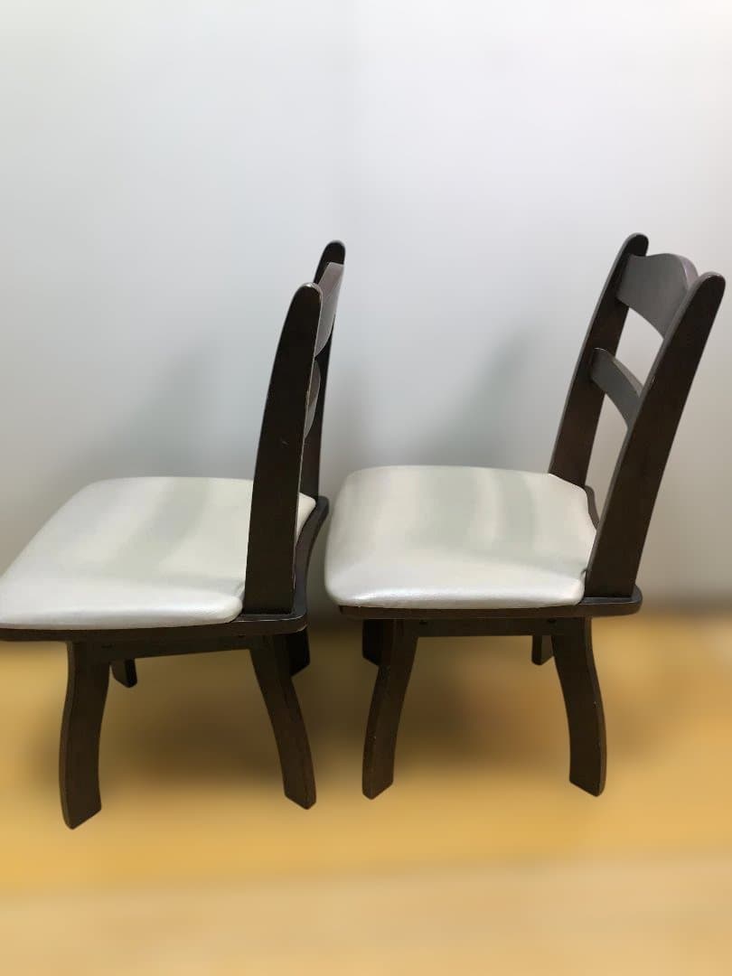 送料無料 ニトリ ダイニングチェア 回転椅子 2脚　ブラウン 251112