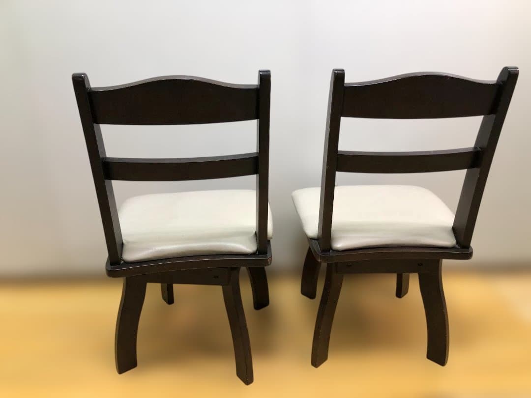 送料無料 ニトリ ダイニングチェア 回転椅子 2脚　ブラウン 251112