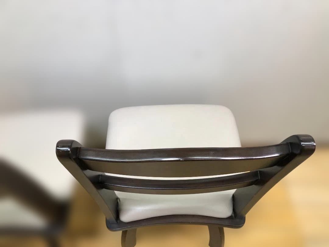 送料無料 ニトリ ダイニングチェア 回転椅子 2脚　ブラウン 251112