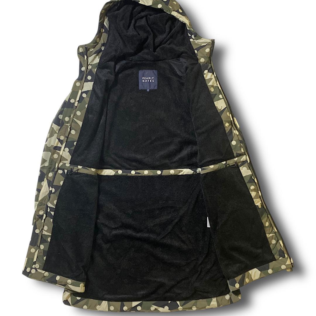 1 新品 パーリーゲイツ 定価5.9万 ビッグロゴ ロングジャケット カモドット