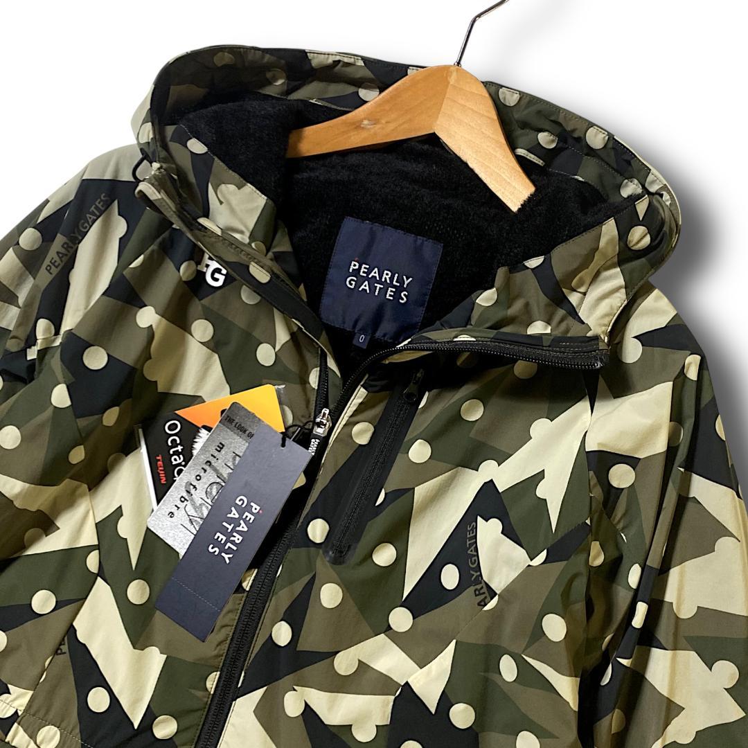 1 新品 パーリーゲイツ 定価5.9万 ビッグロゴ ロングジャケット カモドット