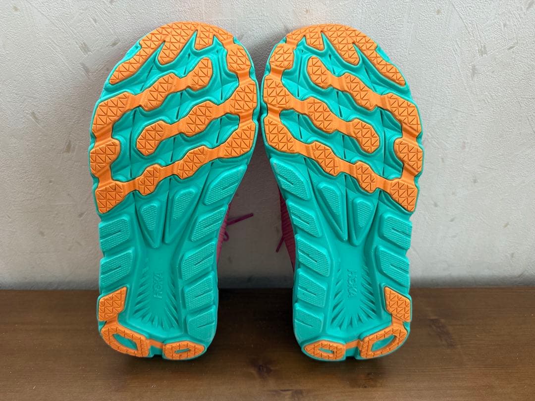 【美品】HOKA リンコン 3 24cm ピンク×ミント ランニングシューズ