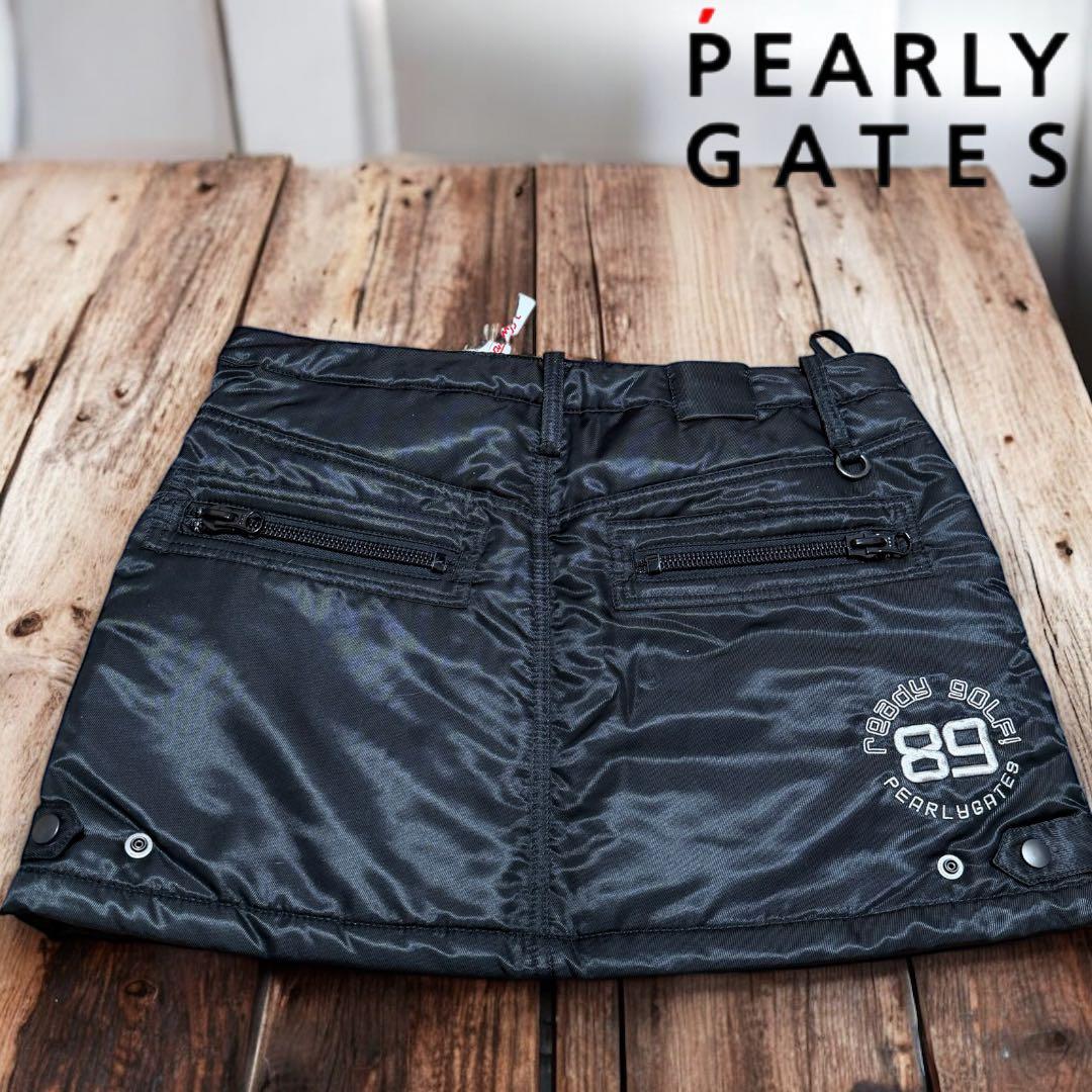PEARLY GATES❣️中綿あったかスカート❣️新品タグ付 ブラック サイズ