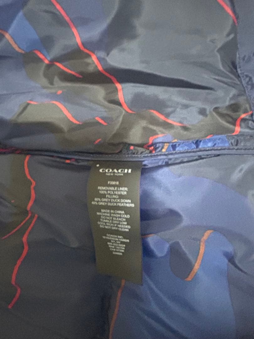 COACH】ダウンライナー付き モッズコート M ネイビー メンズ 3WAY