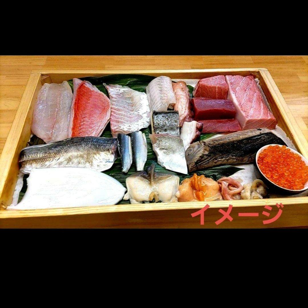 No1931【保冷剤付き】 寿司ネタケース ネタ箱　目皿・アクリル蓋付【手作り】