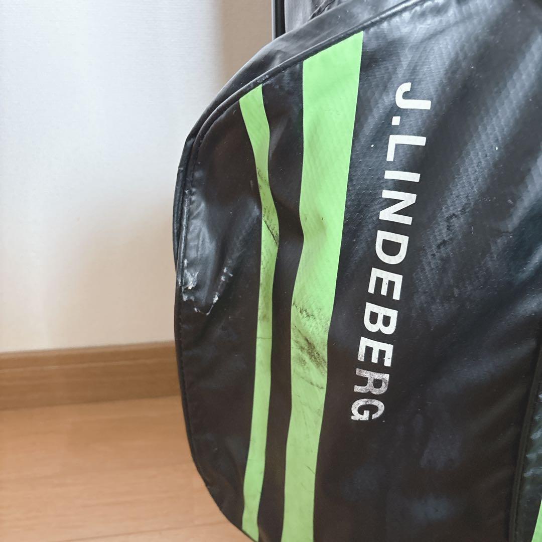 K355 J.LINDBEBRG スタンドキャディバック グリーンブラック