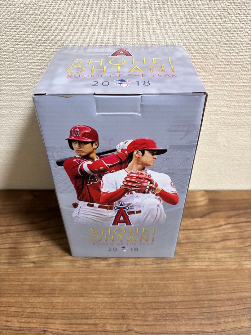 【球場限定】非売品/大谷翔平選手2018ルーキーオブザイヤーボブルヘッドおまけ付