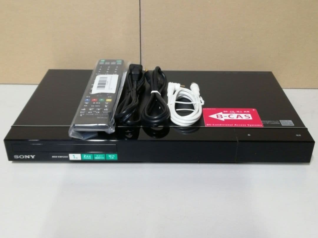 SONY BDZ-EW1200　2TB/W録画/外付けHDD対応/Wi-Fi内蔵