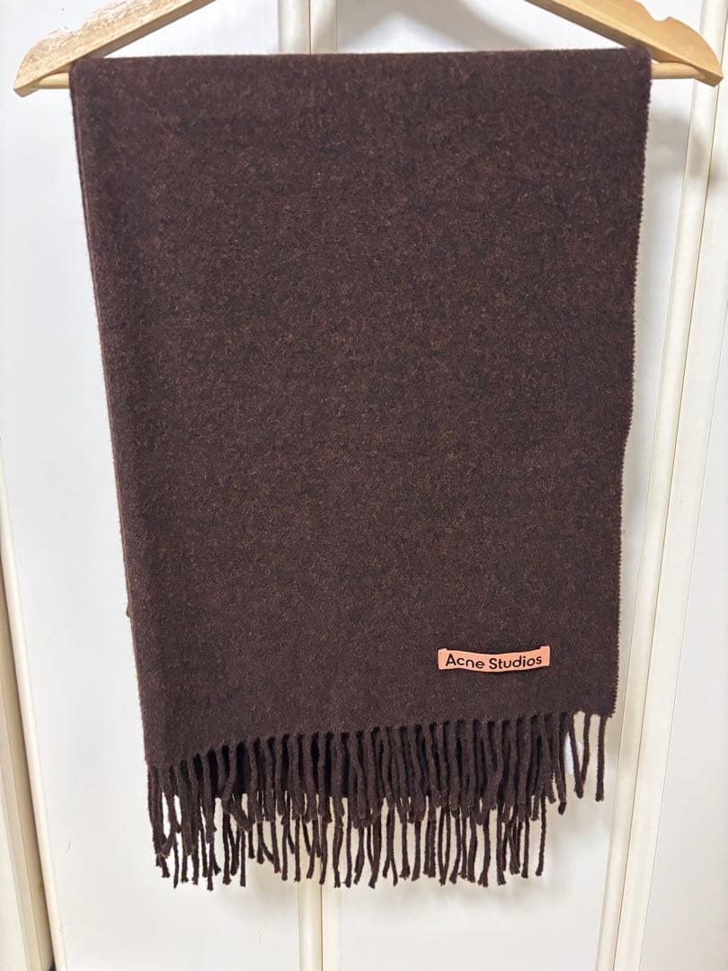 Acne Studios ブラウン マフラー ウール100%