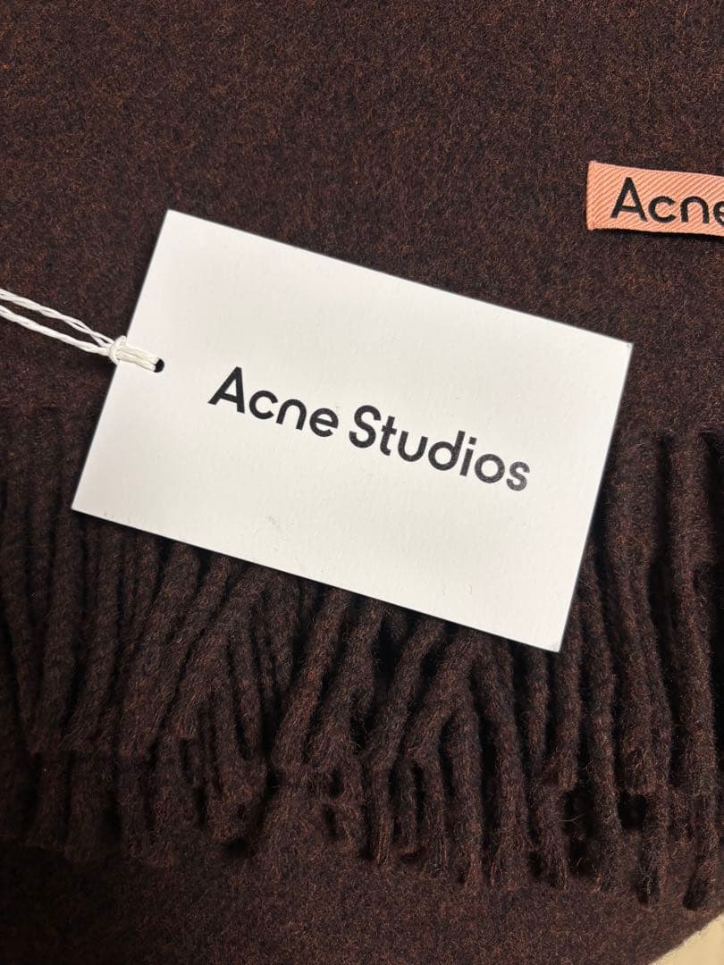 Acne Studios ブラウン マフラー ウール100%