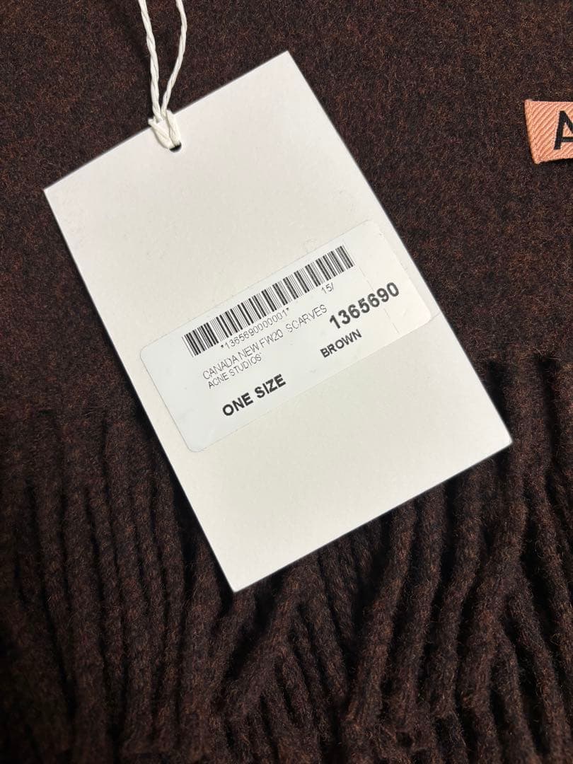 Acne Studios ブラウン マフラー ウール100%