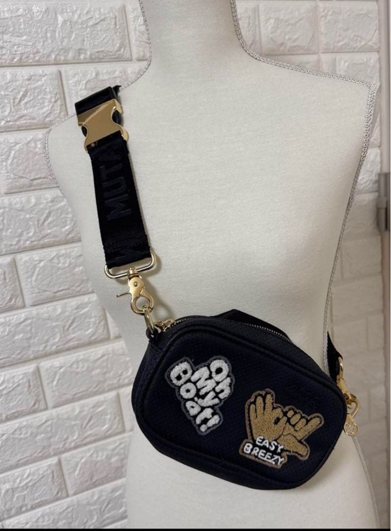 muta marine パンチングレザーボディバッグ美品