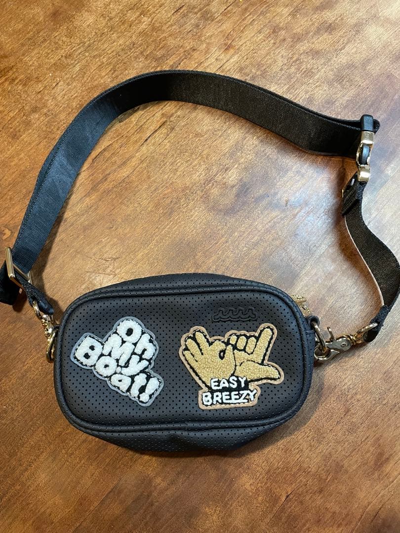 muta marine パンチングレザーボディバッグ美品