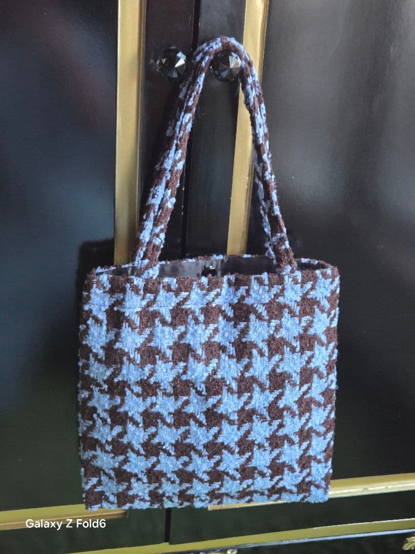 G*フ様 シャネル ビューティー ノベルティ トートバッグ 千鳥格子柄