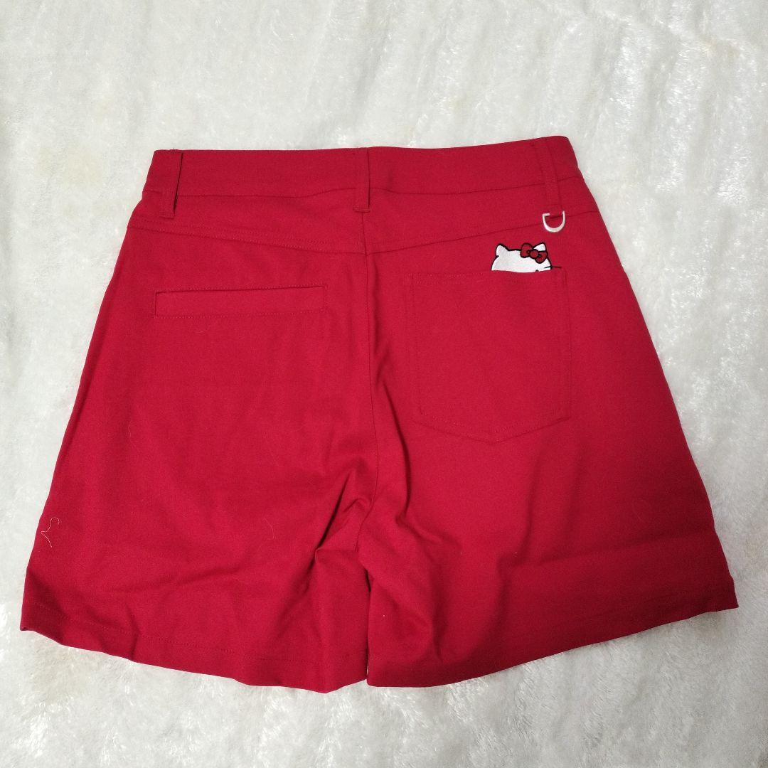 3点セットKiss Green ハローキティポロシャツショートパンツサンバイザー