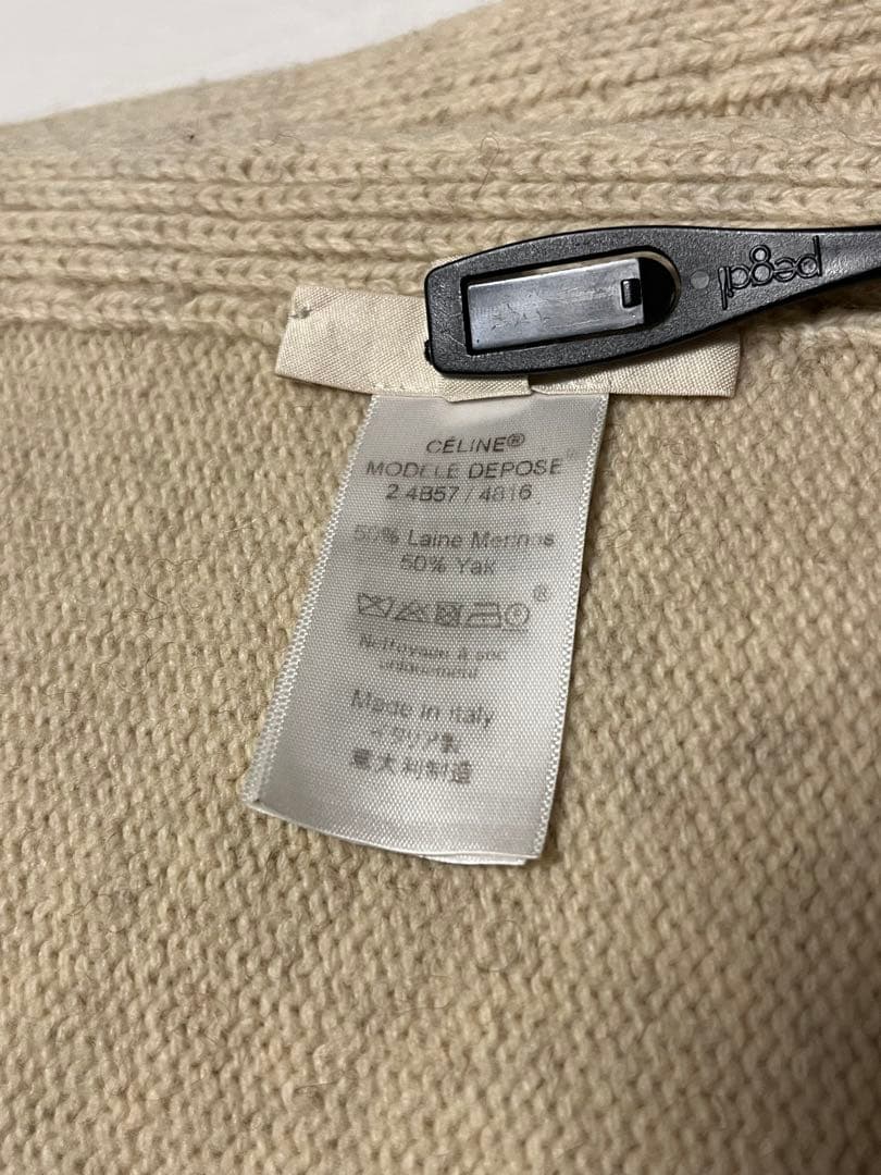 【イタリア製】 CELINE フィービー期 マフラー ストール ベージュ