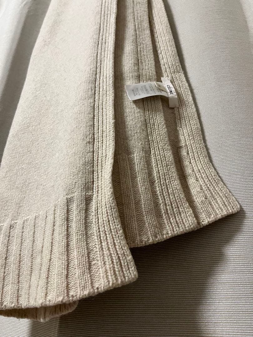 【イタリア製】 CELINE フィービー期 マフラー ストール ベージュ