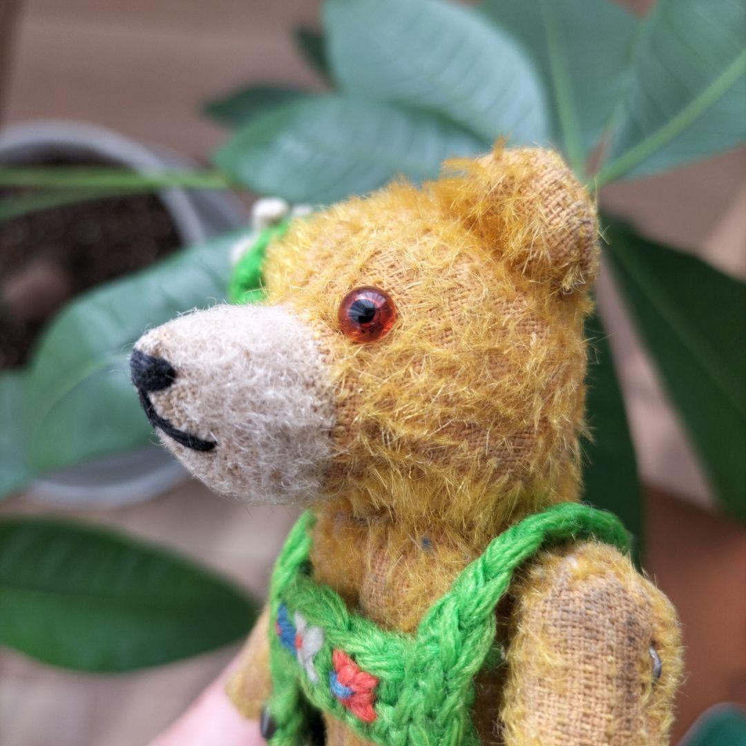 ドイツ　ビンテージ　チロル風ニット　テディベア　リペアあり