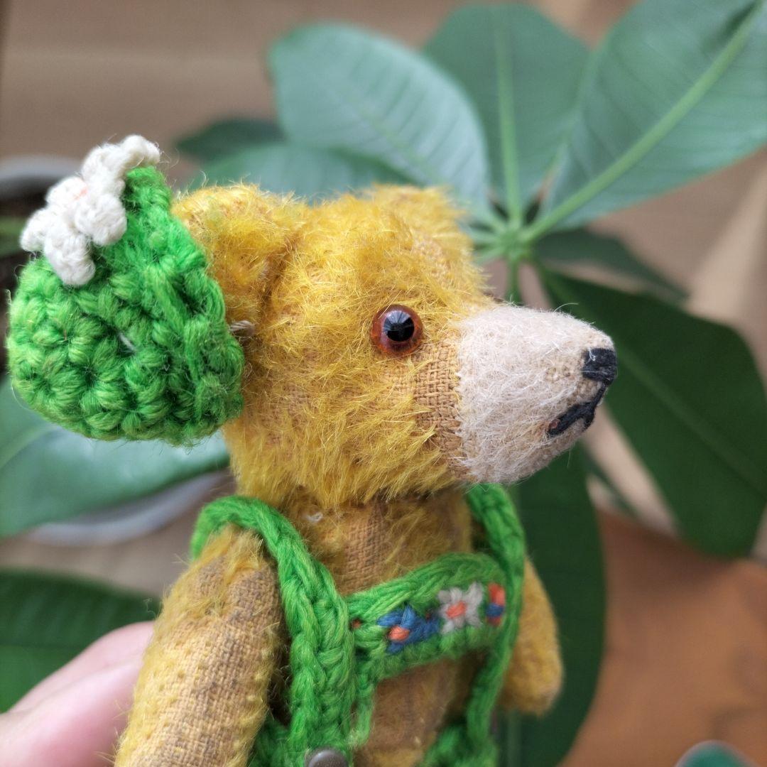 ドイツ　ビンテージ　チロル風ニット　テディベア　リペアあり