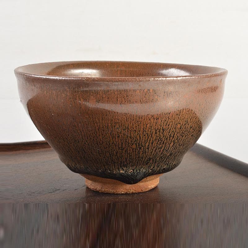 中国 建窯 南宋 兎毫盞 禾目天目碗 C 7425E