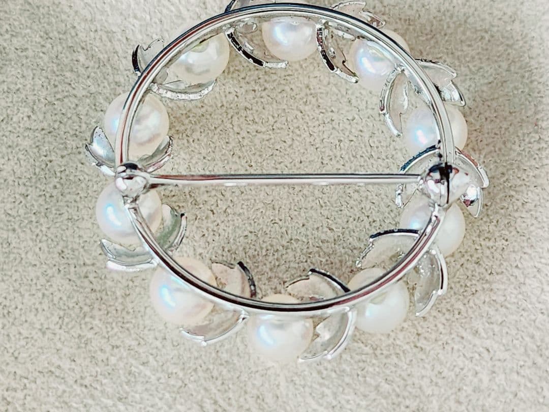 ミキモト ブローチ　ミキモト サークル ブローチ　ミキモト パール ブローチ