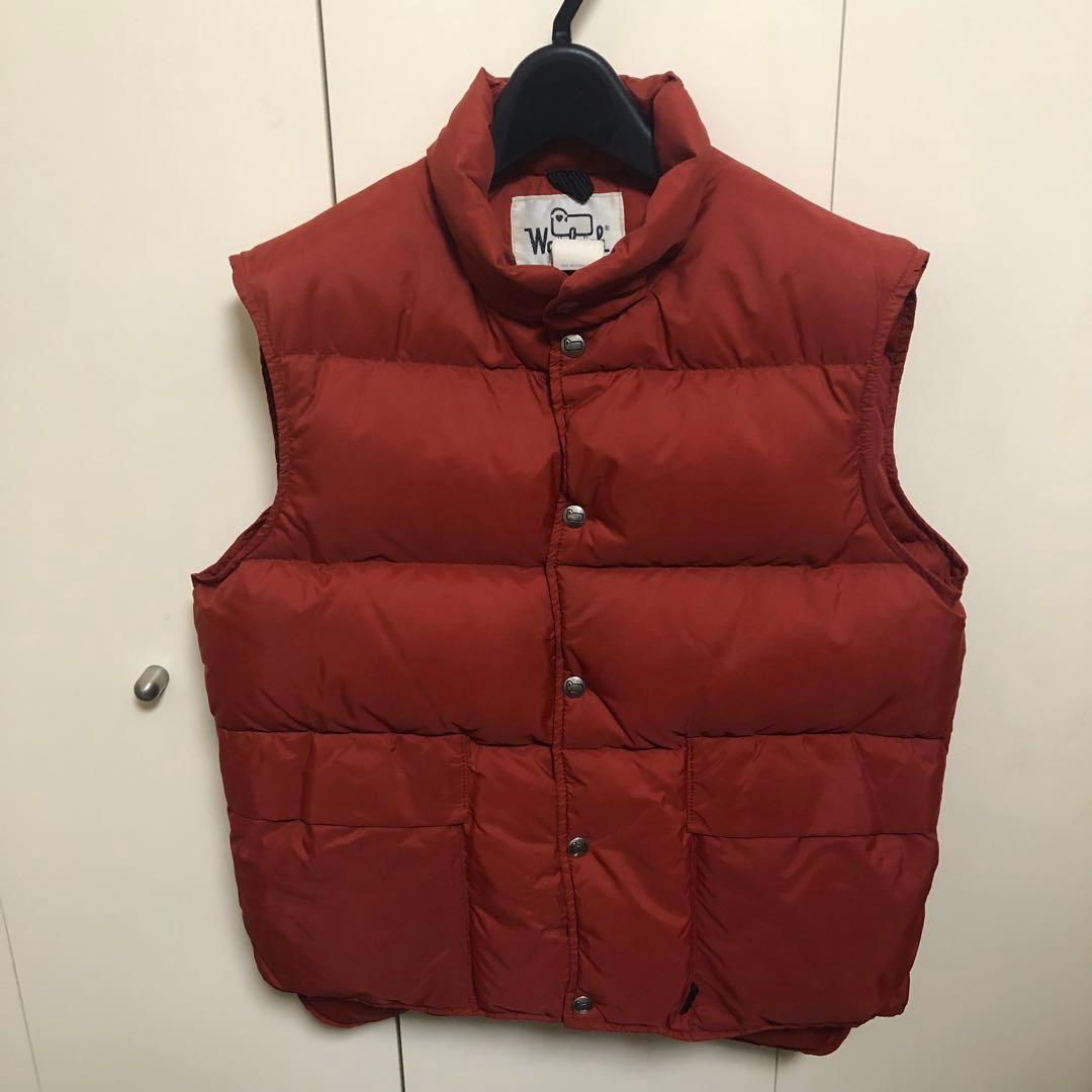 70s Woolrich ウールリッチ ダウンベスト 白タグ レンガ色 希少 - メルカリ
