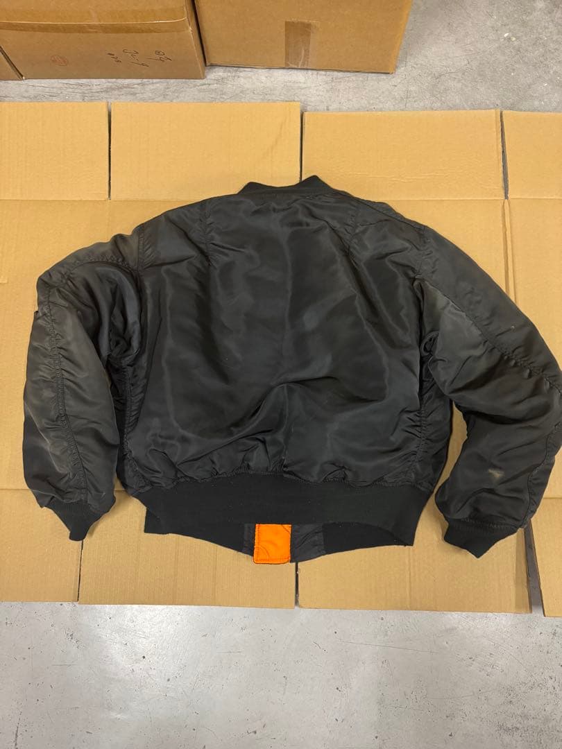 90s USA製 ALPHA MA-1 フライトジャケット 黒 L