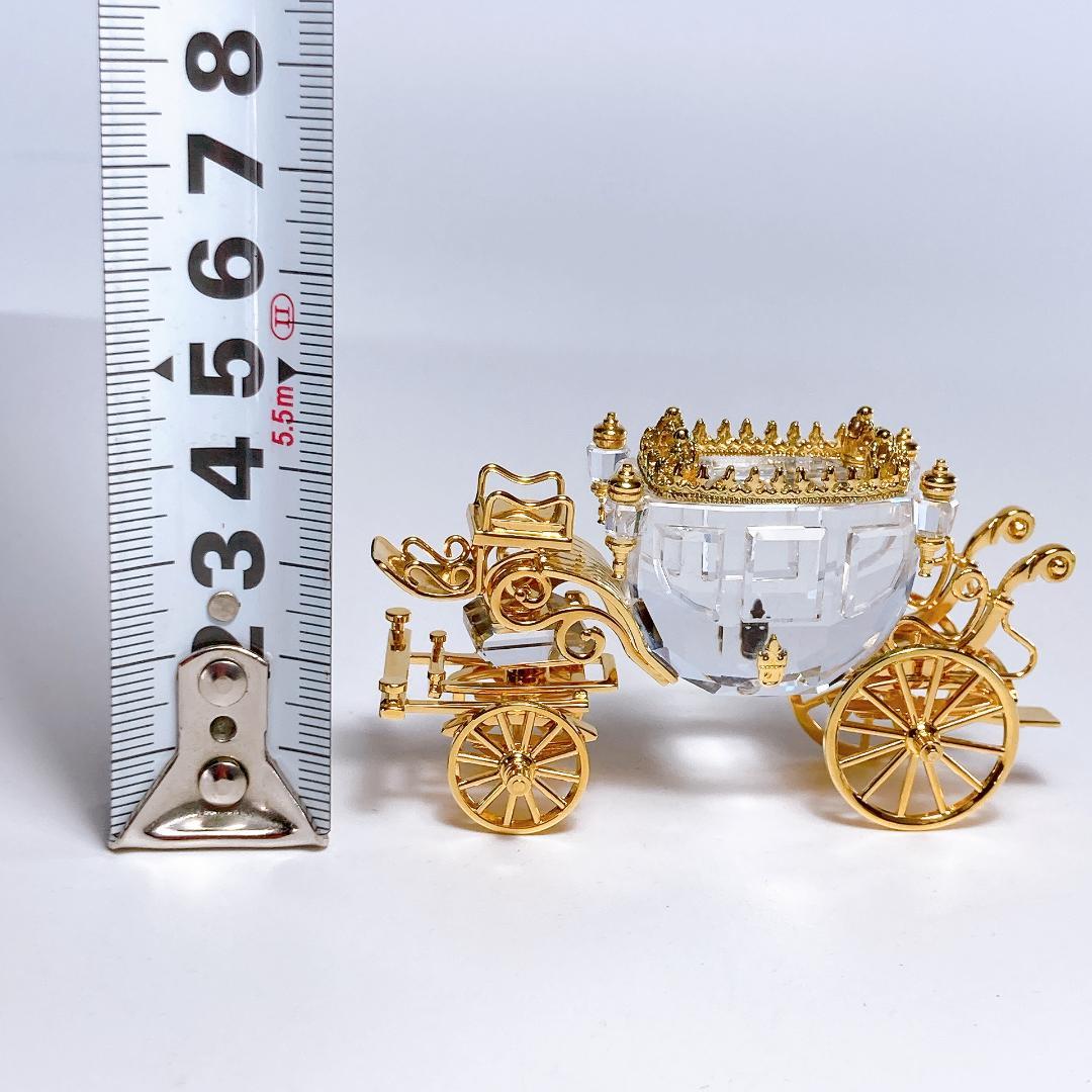 SWAROVSKI スワロフスキー 馬車 18Kゴールドコーティング|3348