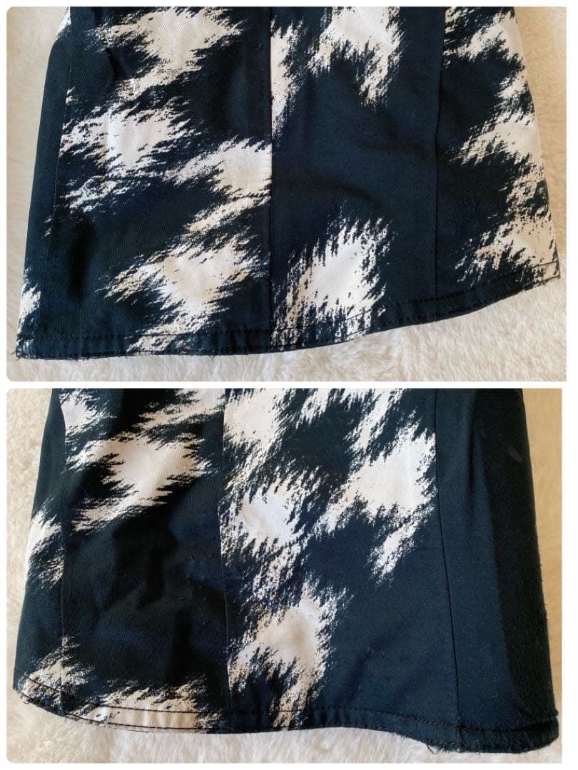 MIZUNO HEADチームロゴ　スキーウェア　セットアップ　L 総柄　紺色