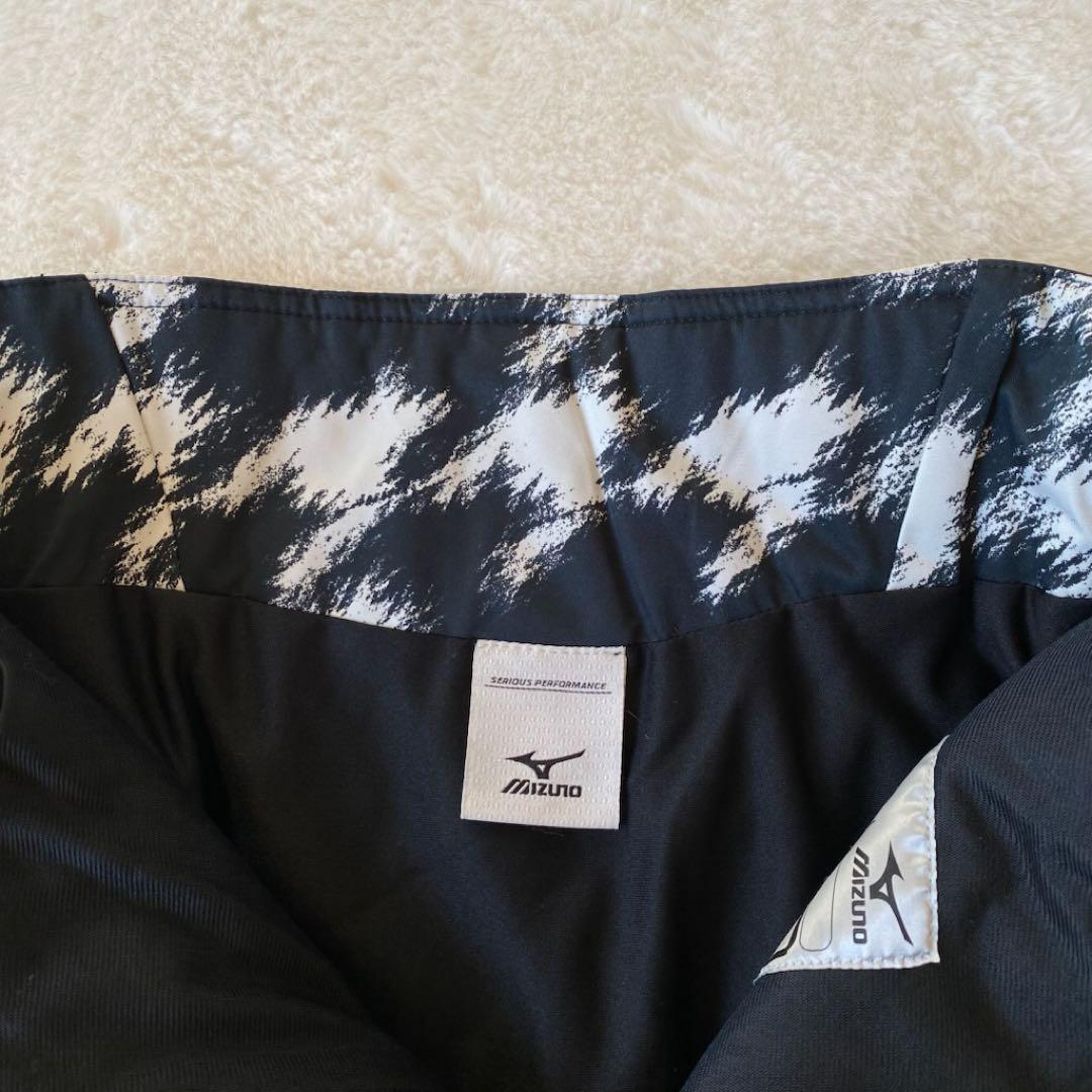 MIZUNO HEADチームロゴ　スキーウェア　セットアップ　L 総柄　紺色