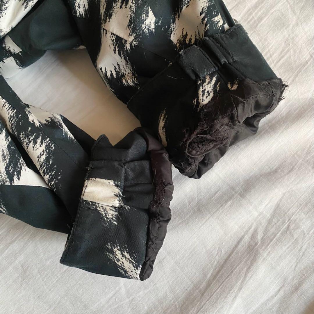 MIZUNO HEADチームロゴ　スキーウェア　セットアップ　L 総柄　紺色