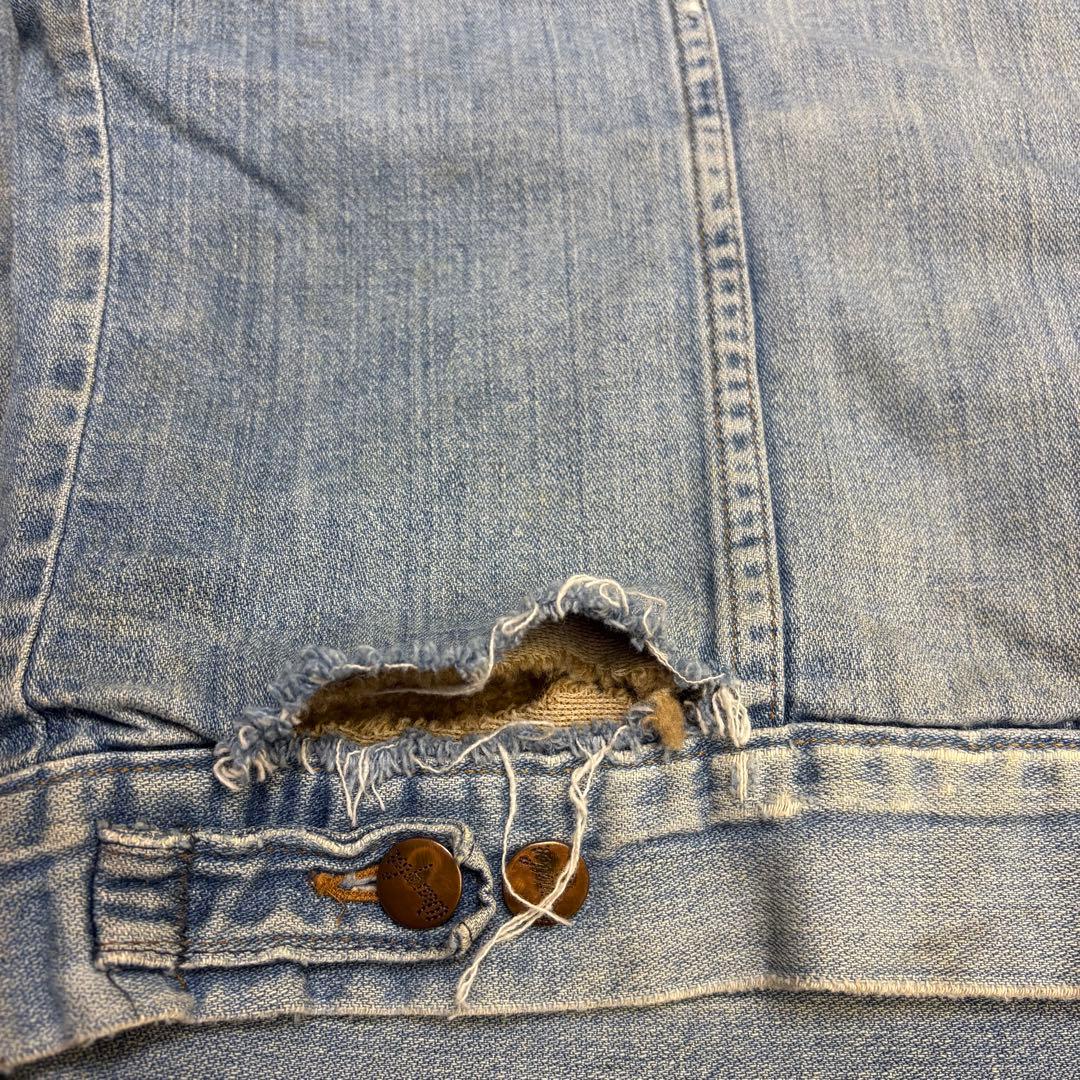 70s usa製 Wrangler デニムランチジャケット ボアライナー ボロ