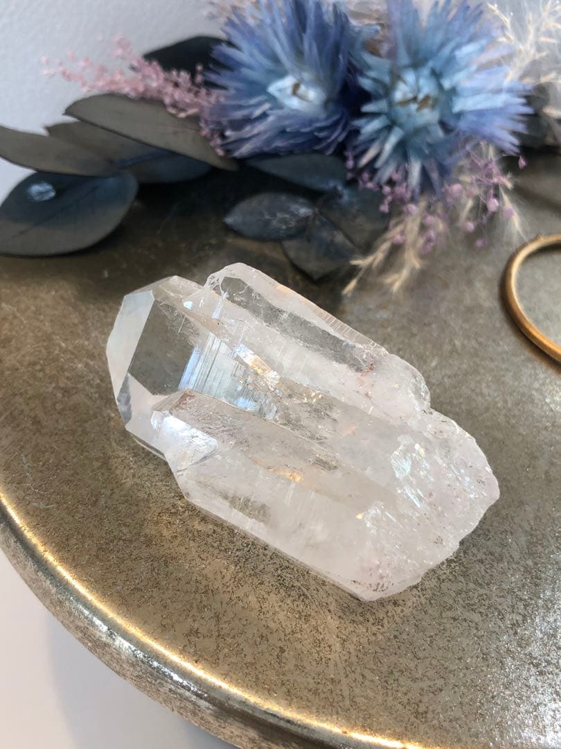 コロンビアレムリアン　ポイント　プチクラスター　ほんのりピンク