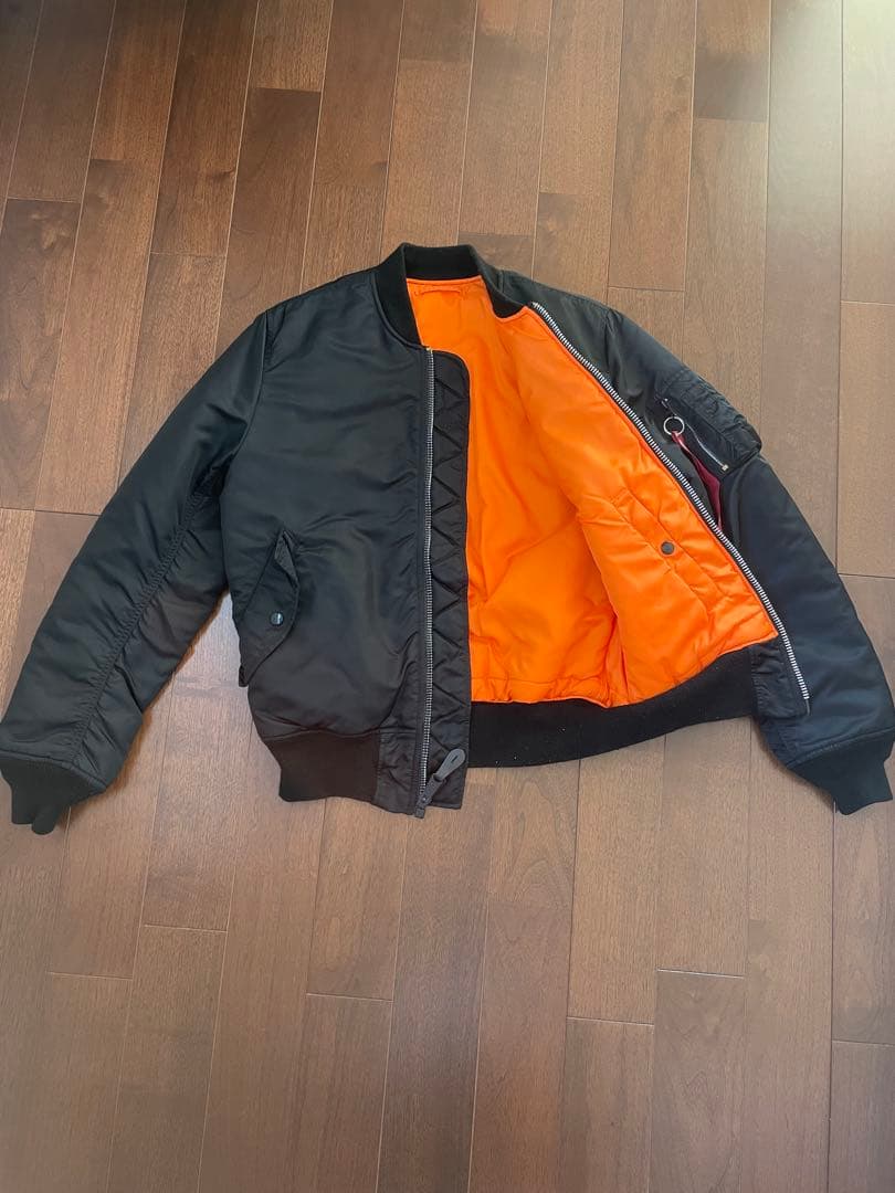 MA-1フライトジャケット ブラック　アルファ　Lサイズ　ジャパンスペック