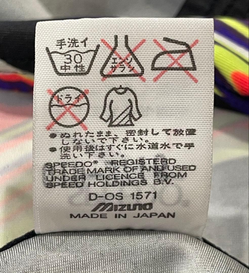 廃盤 MIZUNO SPEEDO 競泳水着 ハイレグ アクセライン ブラック L