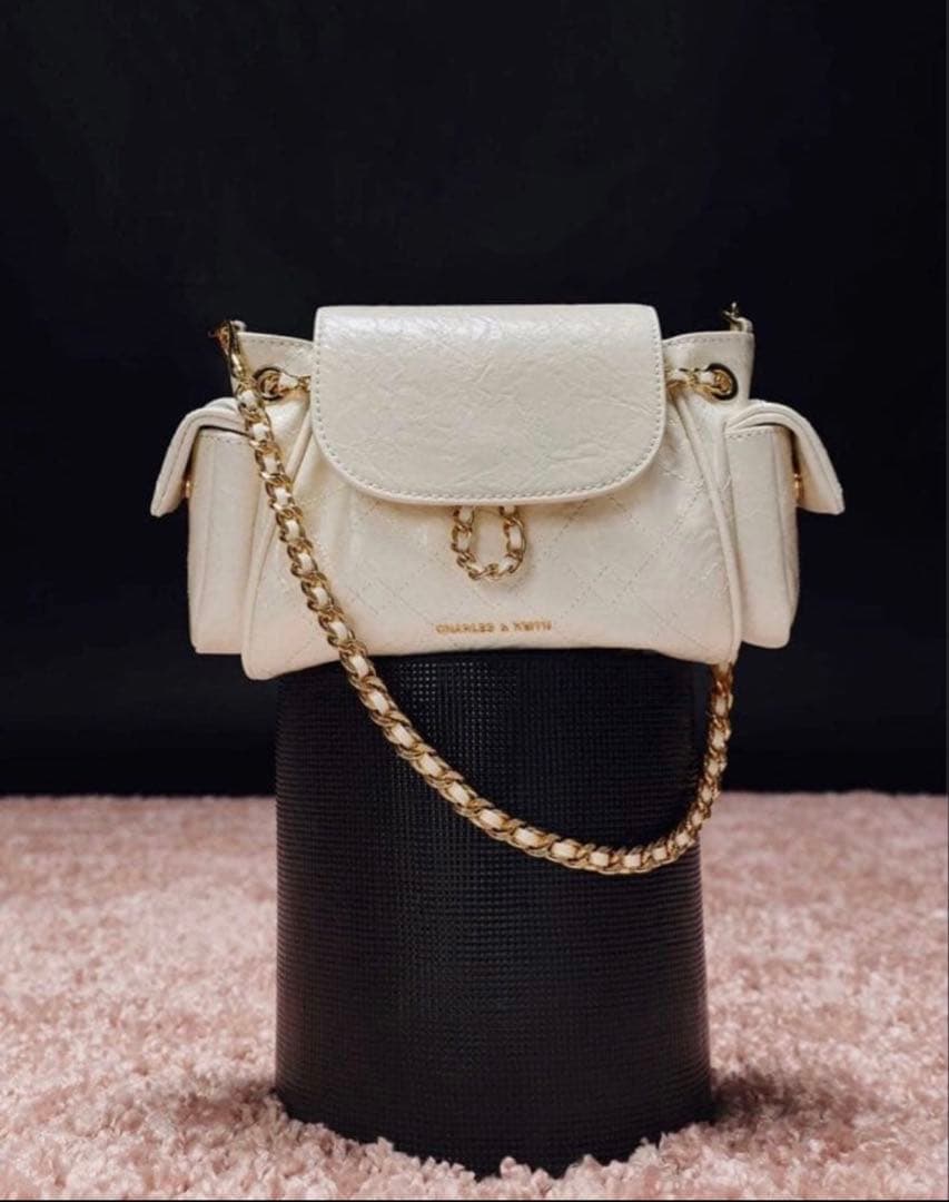 CHARLES&KEITH Duoドゥオ ツーウェイフロントフラップバックパック