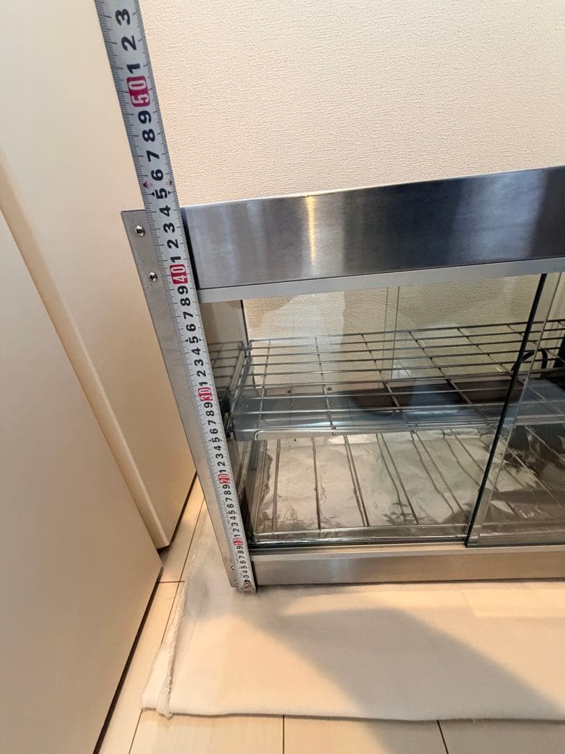 ステンレス製二段式ホットショーケースw600×D300×H460動作確認済み