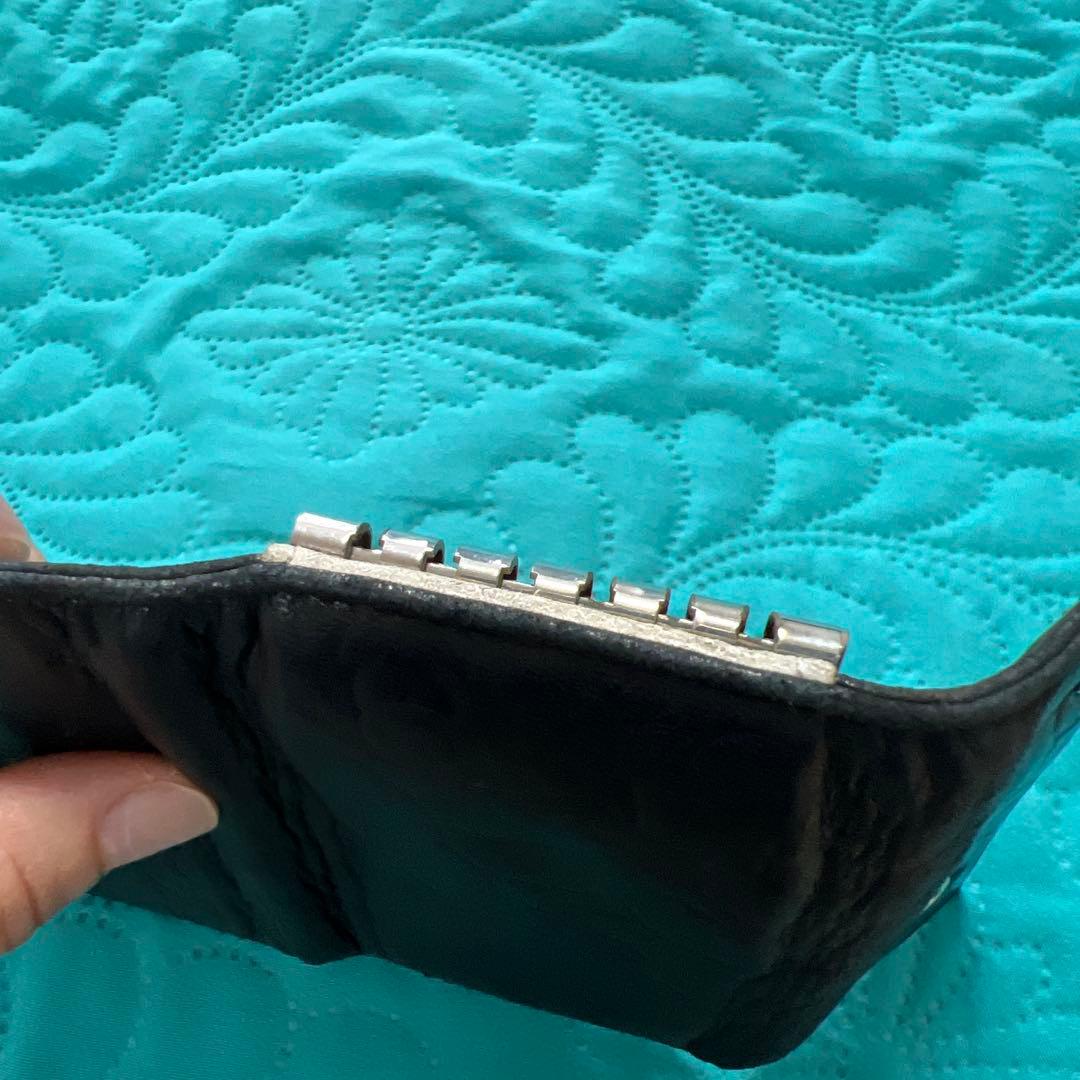 CHANEL ブラック レザー 6連キーケース　カメリア　良品　シリアルシール有