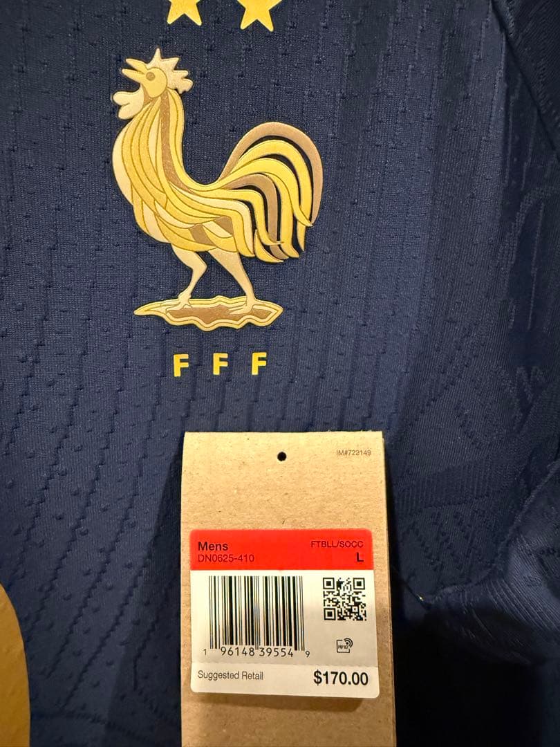 【正規品】フランス代表 ユニフォーム オーセンティック エンバペ