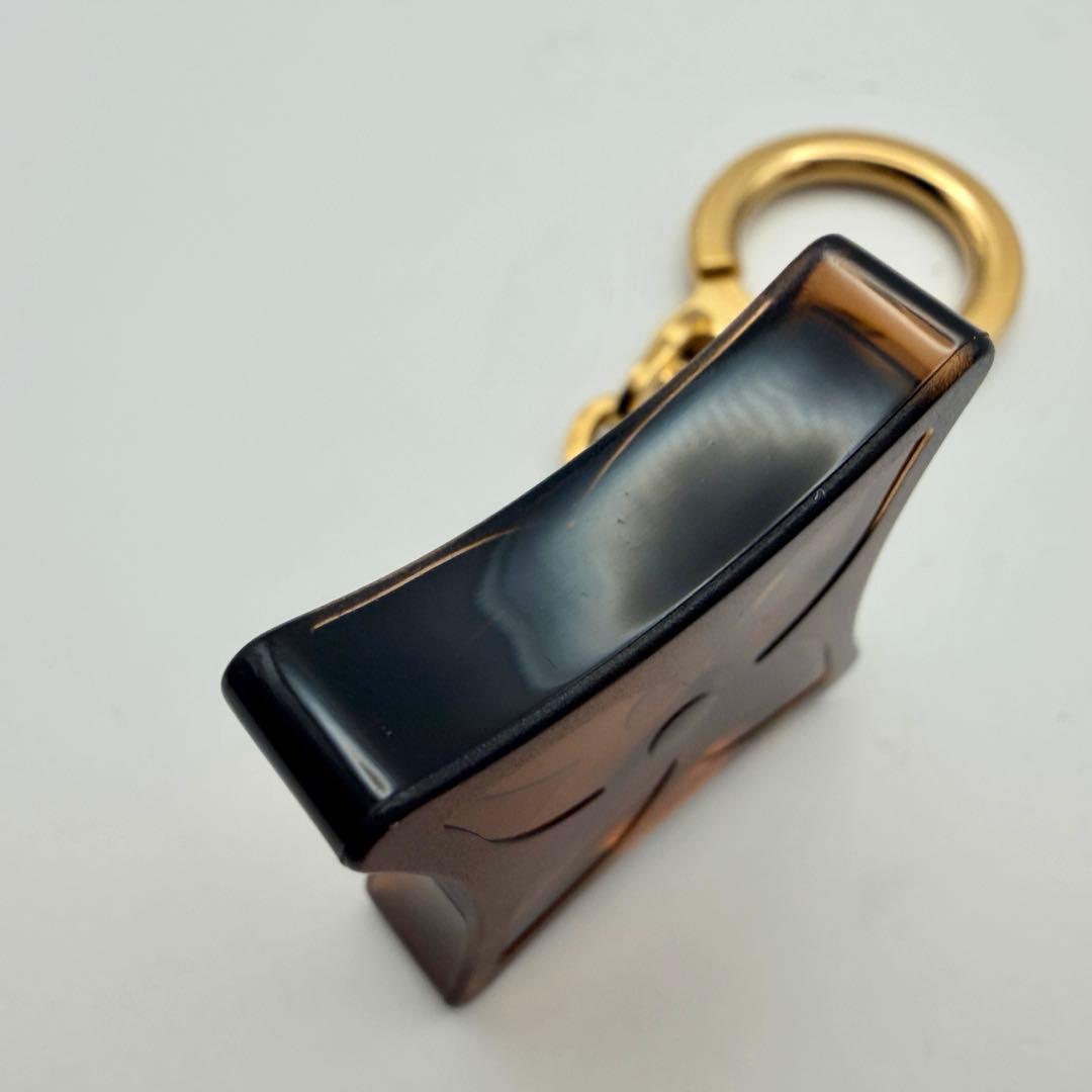 美品 ルイヴィトン ポルトクレ フランス製 モノグラム キーホルダー ブラウン