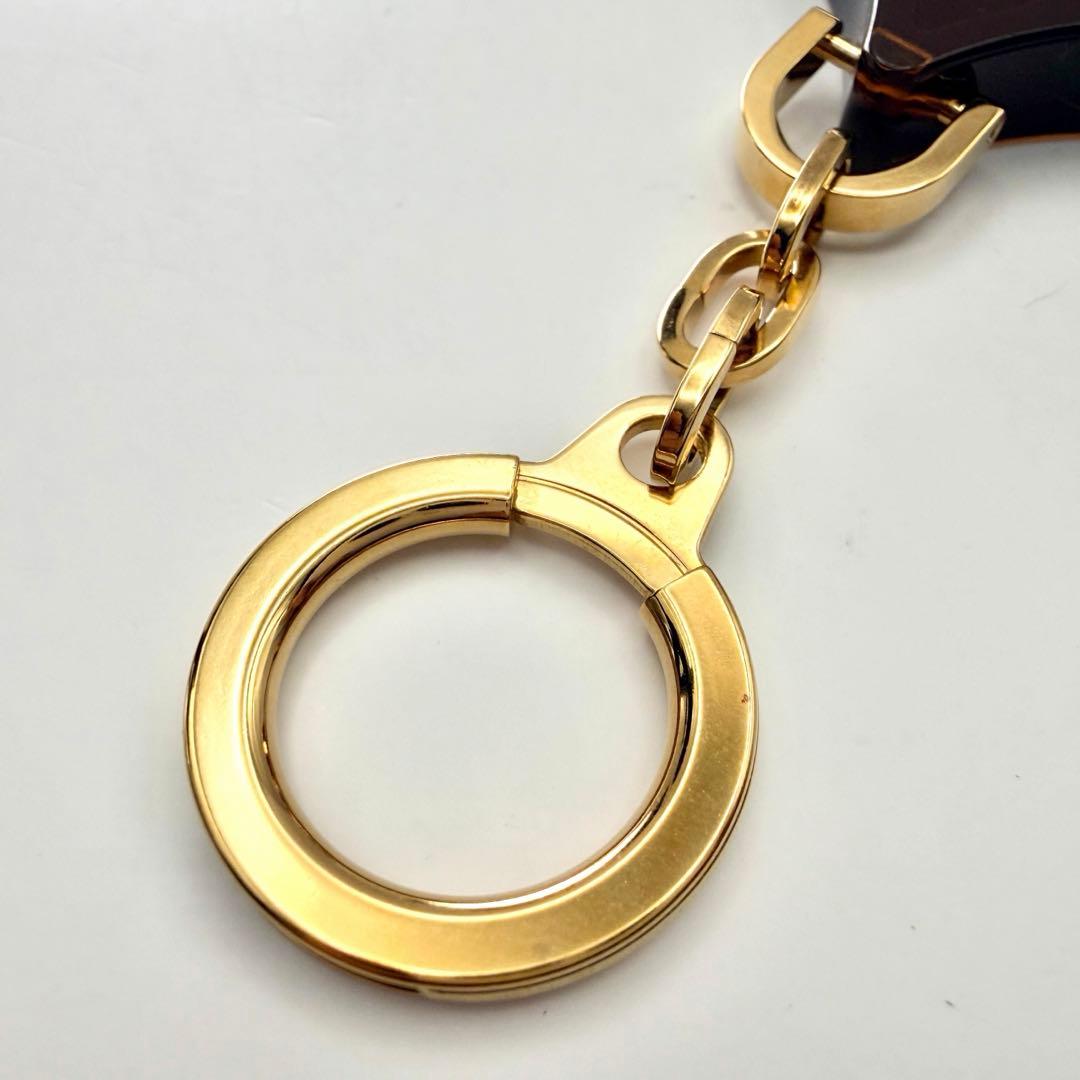 美品 ルイヴィトン ポルトクレ フランス製 モノグラム キーホルダー ブラウン