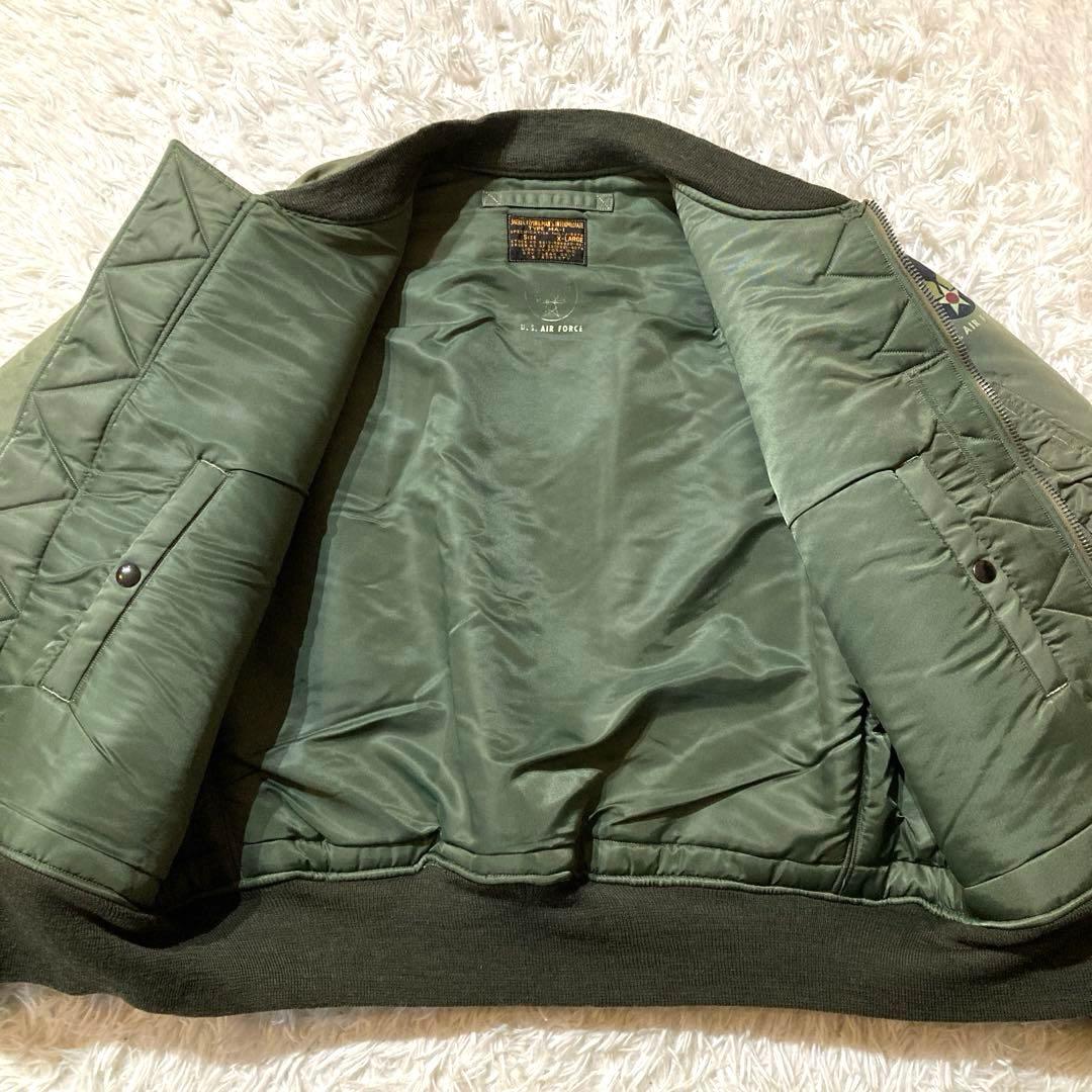 【良品・希少XL】バズリクソンズ　MA-1 ライオンユニフォーム